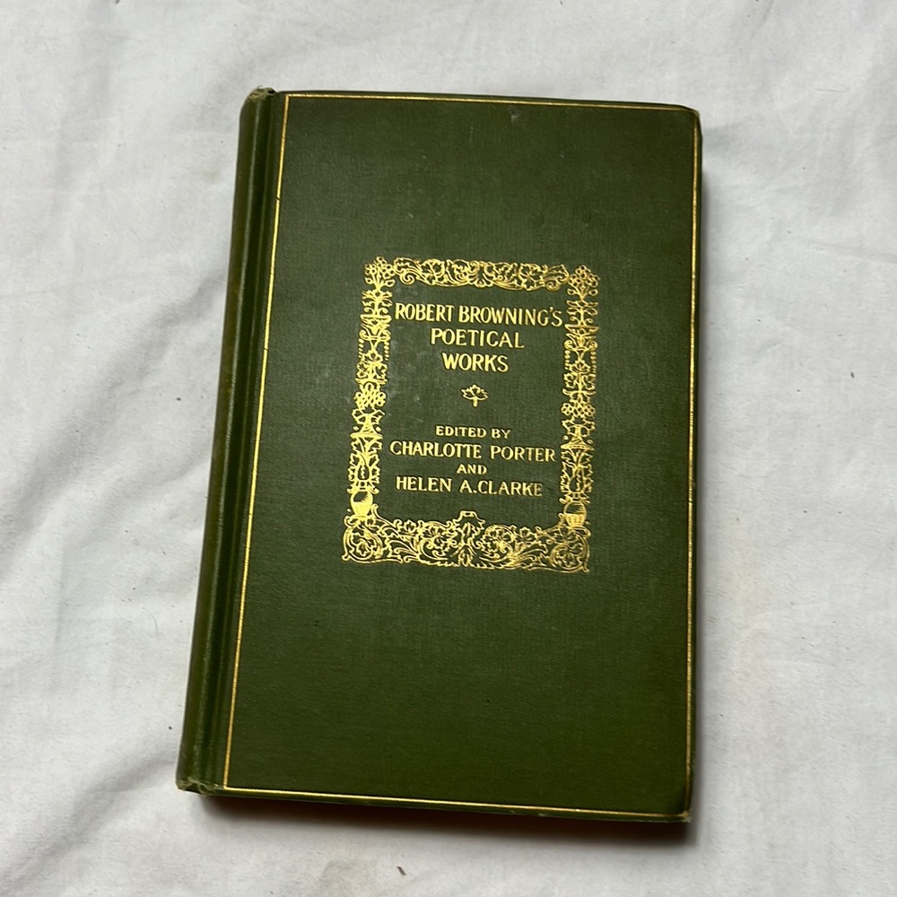 Robert browning’s poetical works by charlottes potter used